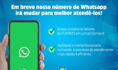 Mudança no whatsapp da FEAPAES-SP