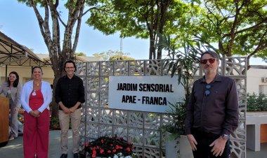 APAE Franca inaugura seu jardim sensorial