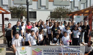 APAE de Novo Horizonte realiza semana nacional da pessoa com deficiência intelectual e/ou múltipla.