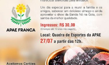 APAE de Franca promove feijoada beneficente