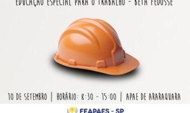 FEAPAES promove curso sobre educação para o trabalho no próximo dia 10