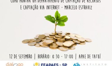 FEAPAES promove palestra sobre captação de recursos nesta sexta-feira (12)