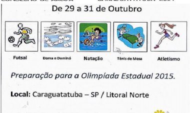 Conselho de Arujá promove Olimpíada Regional na próxima semana