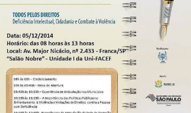 Todos pelos Direitos promove encontro da rede em Franca no próximo dia 05