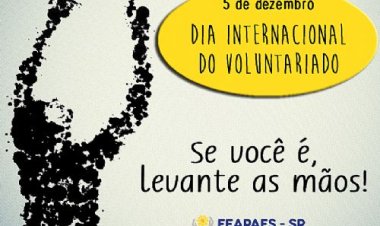 Dia Internacional do Voluntariado é nesta sexta-feira (05)