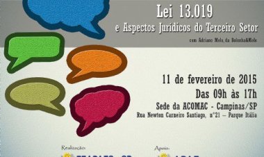 Federação promove palestra sobre o Marco Regulatório na próxima quarta-feira (11)