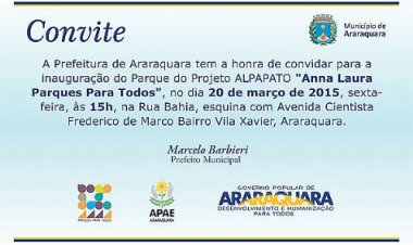 Araraquara inaugura parque acessível nesta sexta-feira (20)