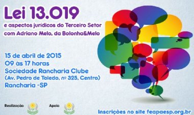 Rancharia sedia palestra sobre a Lei 13.019 em abril