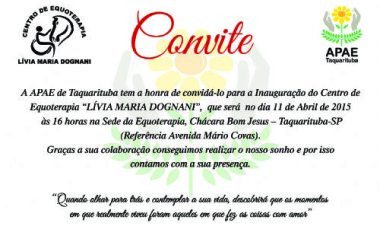 APAE de Taquarituba inaugura centro de equoterapia em abril