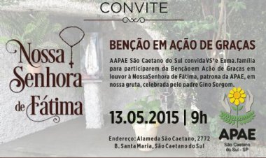 APAE de São Caetano do Sul convida para evento no dia 13