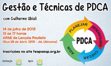Inscrições abertas para palestra sobre Gestão e Técnicas de PDCA