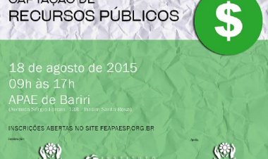 Bariri sediará palestra sobre Captação de Recursos Públicos em Agosto