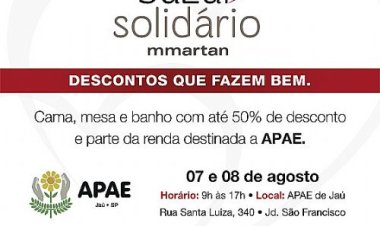 Mmartan realiza bazar solidário na APAE de Jaú