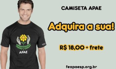 Camiseta do movimento apaeano é reajustada