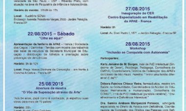 Semana Nacional da Pessoa com Deficiência da FEAPAES-SP será aberta amanhã