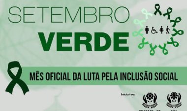 Lançamento Oficial do Setembro Verde será no próximo dia 03