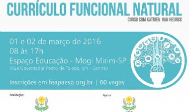 FEAPAES-SP promove curso sobre Currículo Funcional Natural