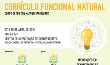 Guaratinguetá sediará curso de Currículo Funcional na próxima quarta-feira