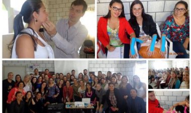 Profissionais participam de workshop de bandagem terapêutica