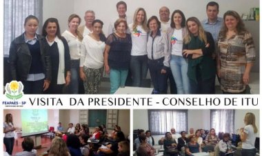 Conselho de Itu recebe a visita da presidente da FEAPAES-SP