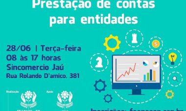 Jaú recebe treinamento sobre prestação de contas no próximo dia 28