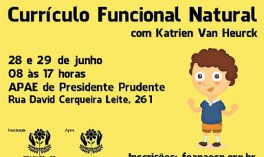 Curso de Currículo Funcional Natural será realizado em Presidente Prudente
