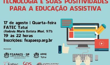 Tatuí sedia palestra sobre tecnologia e educação assistiva