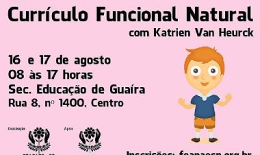 Curso de Currículo Funcional Natural em Guaíra está com inscrições abertas