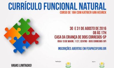 Dois Córregos sediará curso sobre Currículo Funcional Natural no próximo dia 30