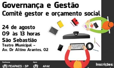 São Sebastião recebe palestra sobre governança na próxima semana