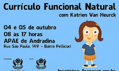 APAE de Andradina recebe curso de Currículo Funcional em outubro
