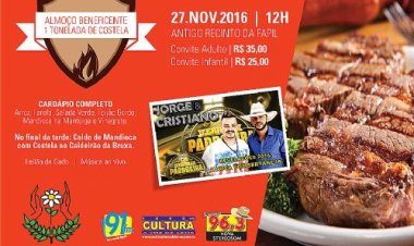 Almoço Beneficente da APAE Leme-SP promete assar uma tonelada de costela