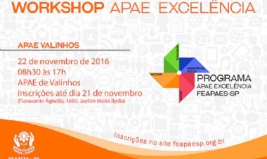 Valinhos receberá edição extra do Workshop APAE Excelência