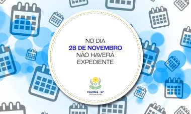 Comunicado referente ao expediente de trabalho dia 28 de novembro