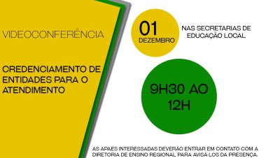 Site SEE e CAPE Central farão videoconferência sobre o credenciamento de entidades para atendimento