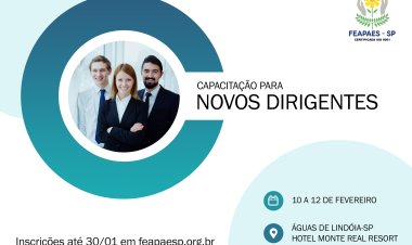 FEAPAES-SP divulga palestrantes da Capacitação para novos dirigentes