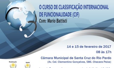 Santa Cruz do Rio Pardo sediará curso de Classificação Internacional de Funcionalidade (CIF)