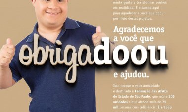 Agradecemos a você que doou seu troco nas lojas da rede Coop!