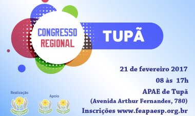 Tupã sediará o primeiro Congresso Regional