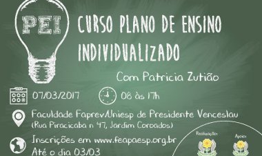 FEAPAES-SP oferece curso de PEI em Presidente Venceslau