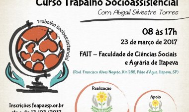 FEAPAES-SP promove curso de Trabalho Socioassistencial em Itapeva