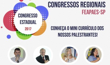 Confira o Mini Currículo dos Palestrantes dos Congressos Regionais