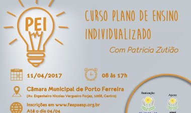 Porto Ferreira recebe  curso de Plano de Ensino Individualizado (PEI)