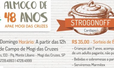 APAE de Mogi das Cruzes realizará almoço em abril