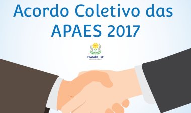 Acordo Coletivo das APAES de 2017 é publicado