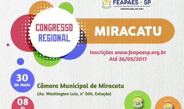 FEAPAES-SP promove Congresso Regional em Miracatu