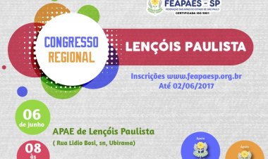 Lençóis Paulista sediará a 9º edição do Congresso Regional