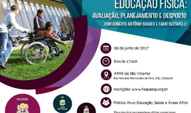FEAPAES-SP promove curso de Educação Física em São Vicente