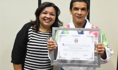 Judoca de Ribeirão Preto é homenageado na Câmara Municipal