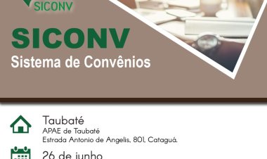 FEAPAES-SP irá realizar curso de SICONV em Taubaté